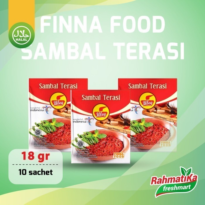 

Finna Food Uleg Sambal Terasi (18 gr x 10 sachet)