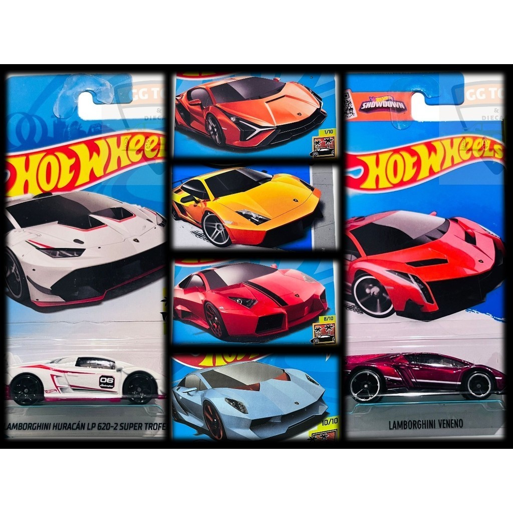 Hotwheels Hot Wheels Lamborgini Series Galardo Aventador Huracan Sian Veneno