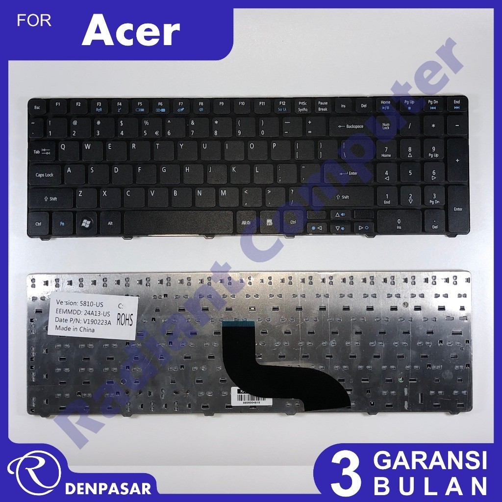 Keyboard Acer Aspire 5252 5253 5542 5542G 5542W 5738G
