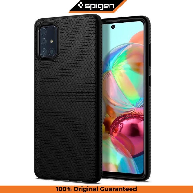 Case Samsung Galaxy A71 Spigen Liquid Air Armor Anti Crack Softcase Casing