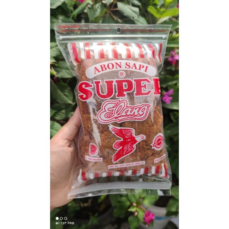 

Abon sapi super cap elang asli boyolali rasa MANIS kemasan 250gr