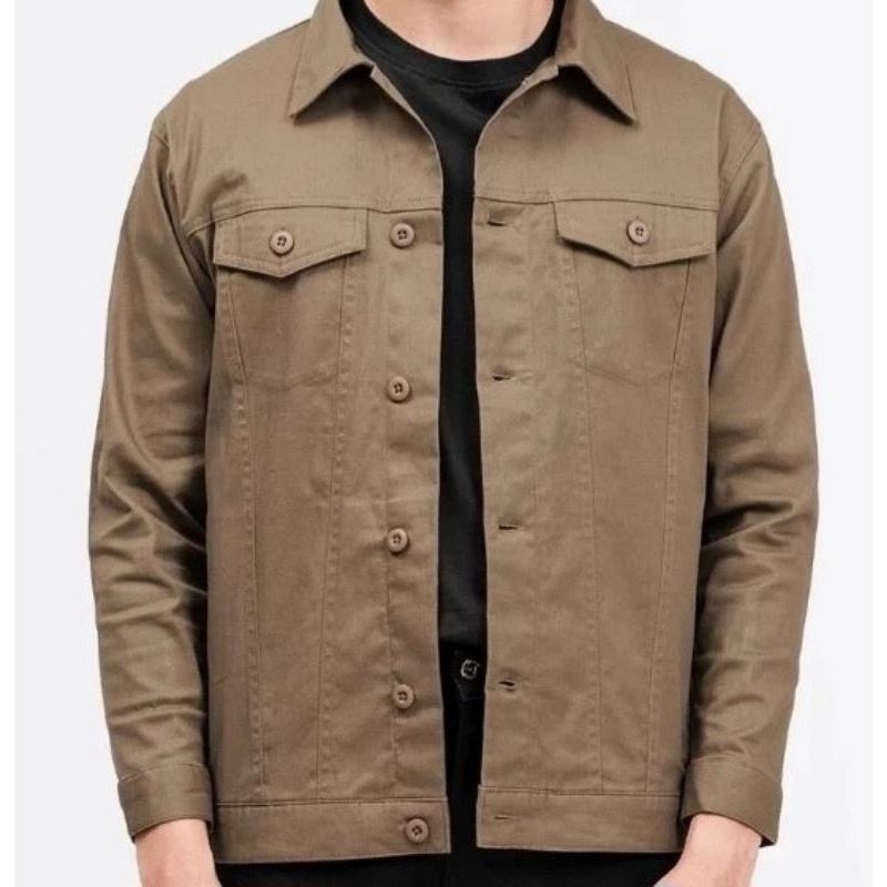 Trucker Jaket Canvas Pria || Jaket Pria Canvas || Jaket Denim Bahan Canvas