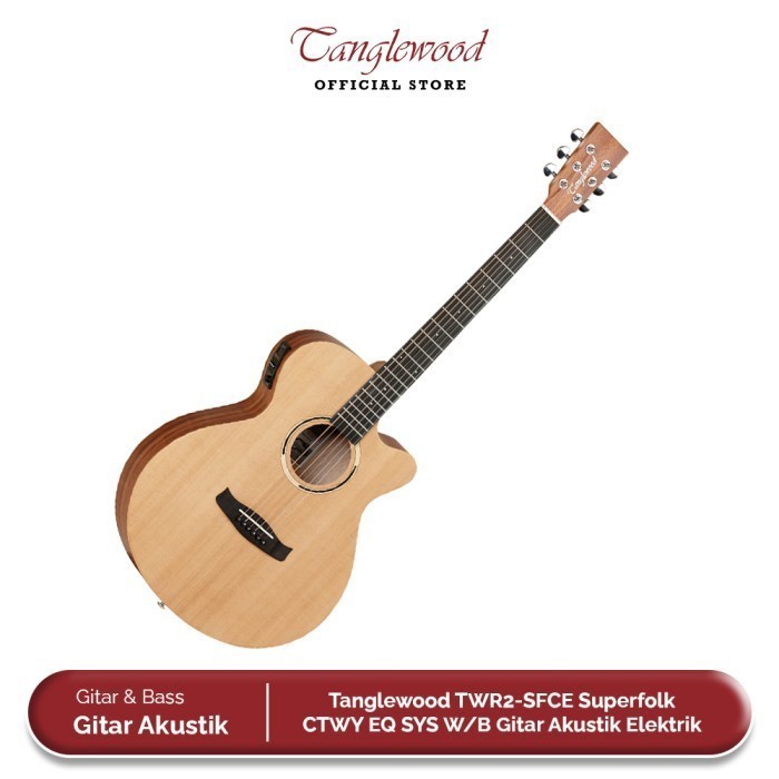 Tanglewood TWR2 SFCE Top Spruce Super Folk Gitar Akustik Elektrik