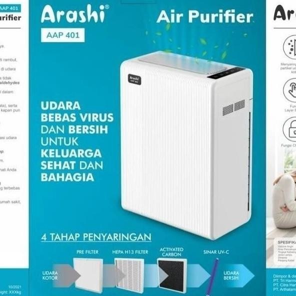 Josss Arashi Air Purifier Aap401 With Hepa Filter + Uvc Aap-401 Popobiasta
