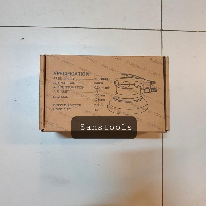 Air Palm Orbital Sander 5" Pneumatic Polisher / Mesin Amplas Angin 5In