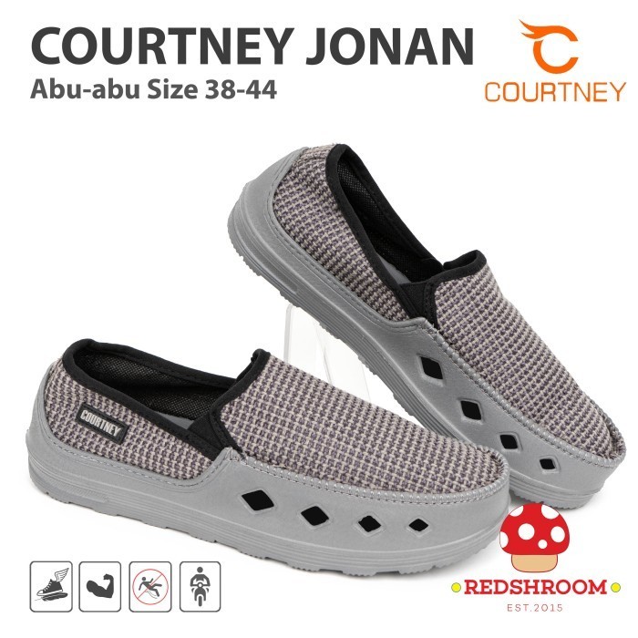 Sepatu Ardiles Courtney JONAN ABU - Fashion Casual Pria