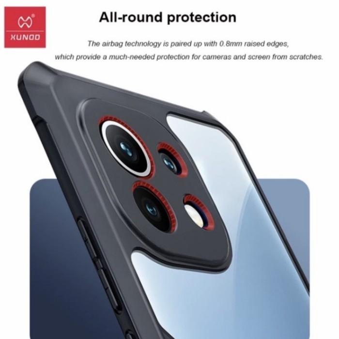 Xundd Mi 11 Lite Case Clear Camera Cover Casing