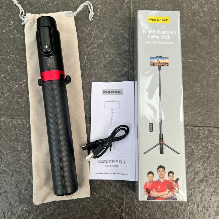Wolf Bw Bs10 Plus Tongsis Selfie Sti Tri Remote Bluetooth
