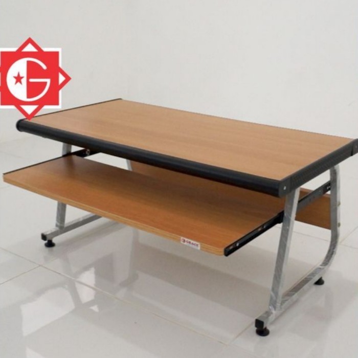 Meja Komputer / Laptop Meja Lesehan Gr 809 Kaki Besi Kokoh