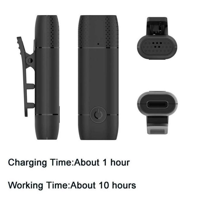 Taffstudio M9 Wireless Clip On Lavalier Smartphone Microphone System