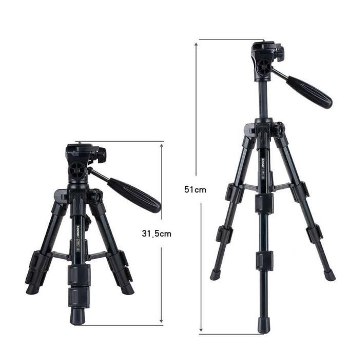 Tripod Professional Zomei Q100 - Dslr Tripod & Ball Head Kamera Travel