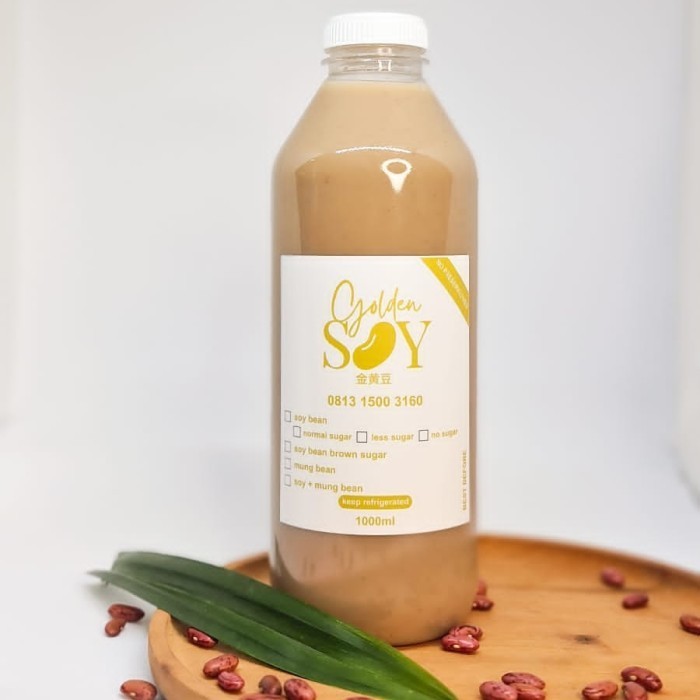 

Susu / Sari Kacang Merah / Red Bean Lk Golden Soy Murni 1.000 Ml