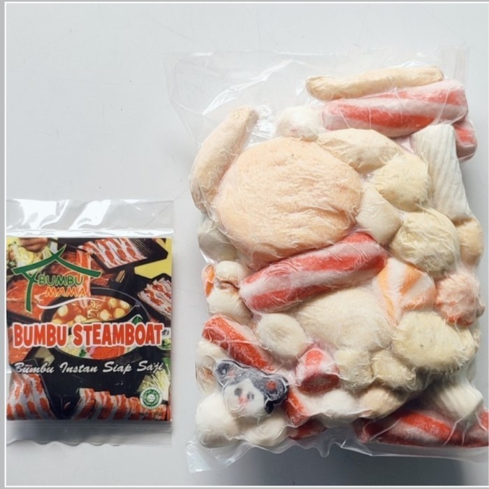 

Ayala - Mix Seafodd Bakso Ikan Mix 1Kg Baso Mix Seafood Frozenfood