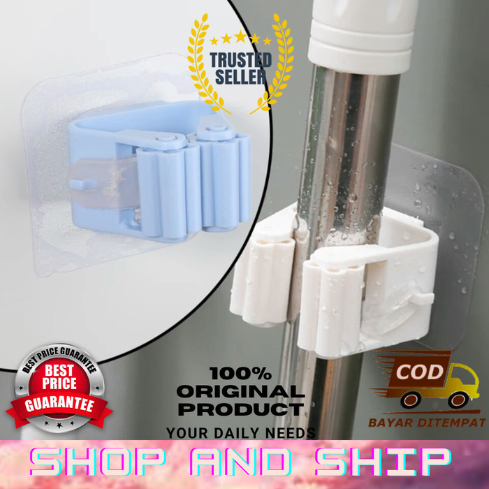 (5Pcs) Holder Broom Mop Stick-On Original Sas