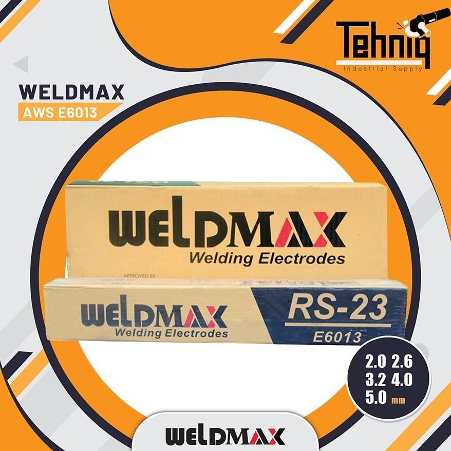 Weldmax Kawat Las 2 Kg Dan 5Kg / Kawat Las Electroda Aws E6013 (Rs-23) Weldmax Las Mma Smaw