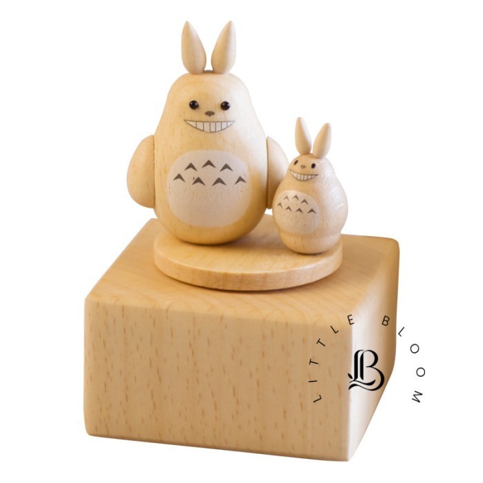 Wooden Music Box/ Kotak Musik/ Hadiah - Totoro