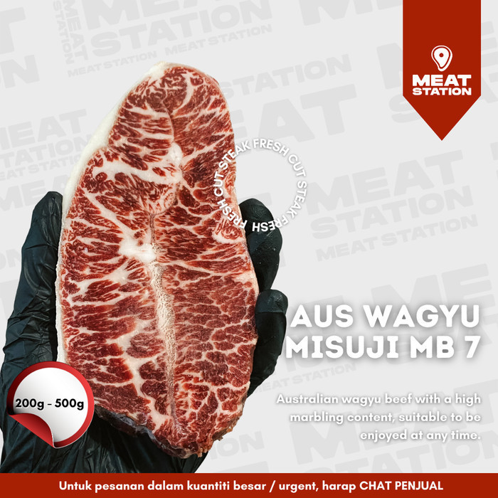 

Ayala - Aus Wagyu Misuji Mb 7 / Beef Steak / Beef Impor