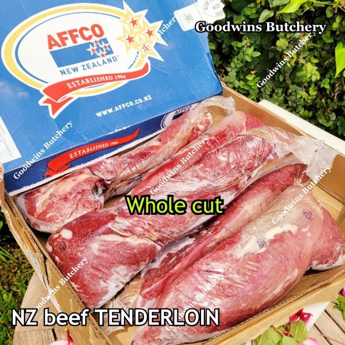 

Ayala - 1.1Kg Nz Silver Fern Beef Tenderloin Eye Fillet Frozen Steak 1" 2.5Cm
