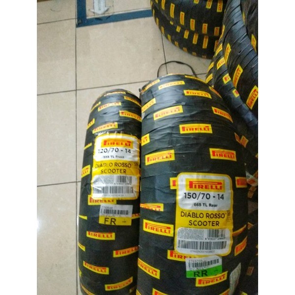 Paket Ban Pirelli Diablo Rosso Scooter For Aerox