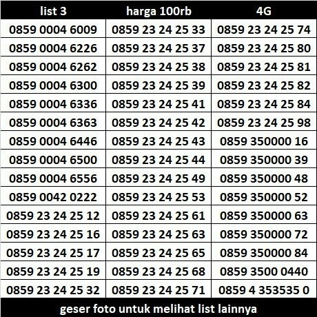 Nomor Cantik Xl 77777