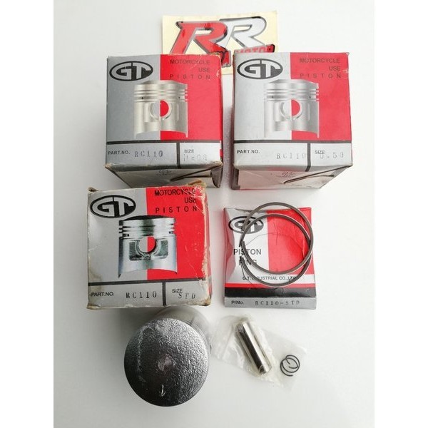 Piston Ring Seher Piston Set Kit Suzuki Rc110 Rc 110 Crystal Tornado Gs Os. Os Std 0 50 100 Os0 Os50