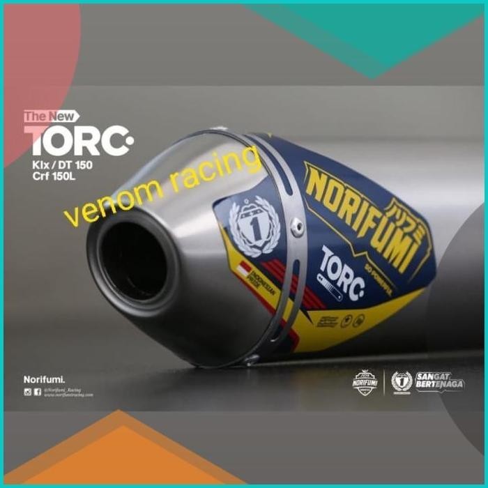 knalpot racing norifumi torc honda crf 150L/ knalpot racing crf 150 L