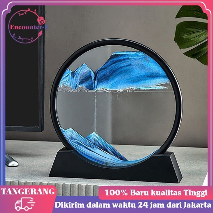 Jam Pasir 3D/Lukisan Pasir Hisap/Moving Sands Picture/Moving Sandscape