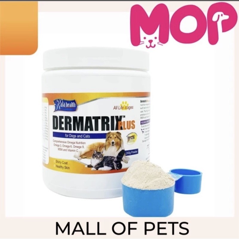 Dermatrix plus powder vitamin bulu anjing