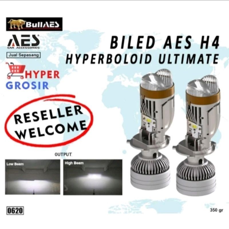 Biled AES H4 Hyperboloid ultimate H4 Hi Loo Beam Laser