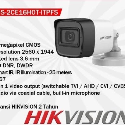 Cctv Outdoor Hikvision 5Mp Kamera Cctv Hikvision Outdoor Audio 5 Mp