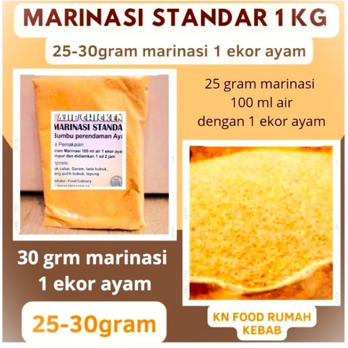 

Bumbu Perendaman Ayam Fried Chien - Marinasi Standar 1Kg