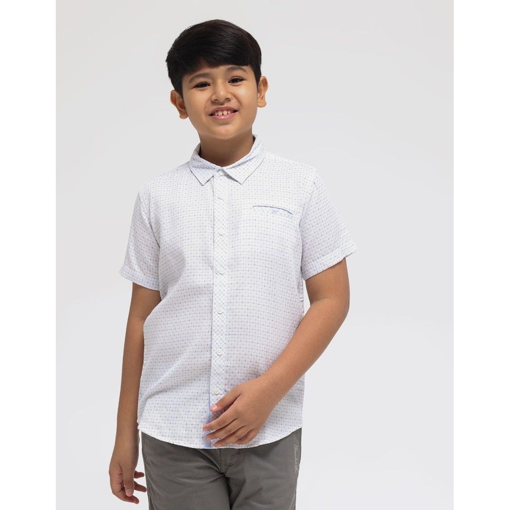 Pito Dito Snowdon Print Kemeja Anak Laki-laki 106947601