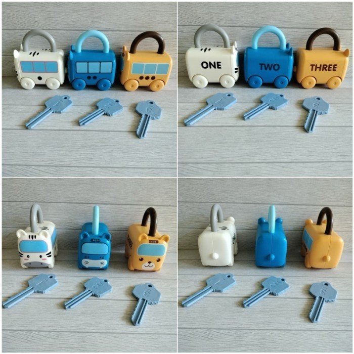 

Mainan Montessori Learning Number Matching By Locks Key Mainan