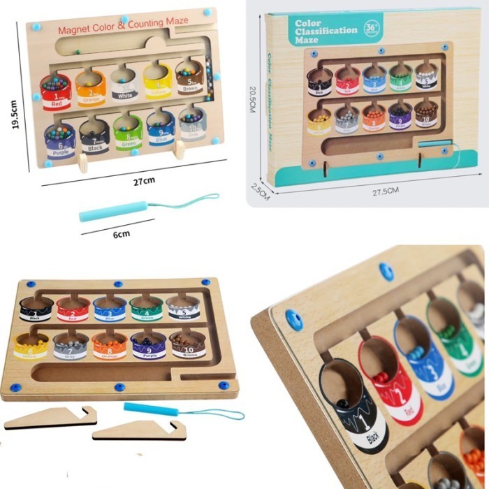 

Magnetic Mazes Game Learning Color Classification Maze Number