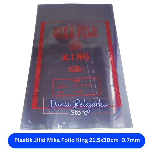 

Plastik Jilid Folio King 21,5X30Cm 0.7Mm Dan 0.10Mm [Pack]