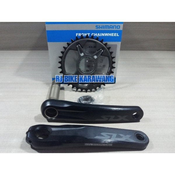 Crank Shimano Slx M7100 12 Speed Single 34T Chainline 52-56.5 Mm Tanpa Bb
