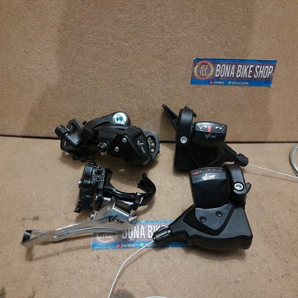 Mini Groupset Xlr8 3 X 9 Speed - Rd Fd Shifter Kanan Kiri
