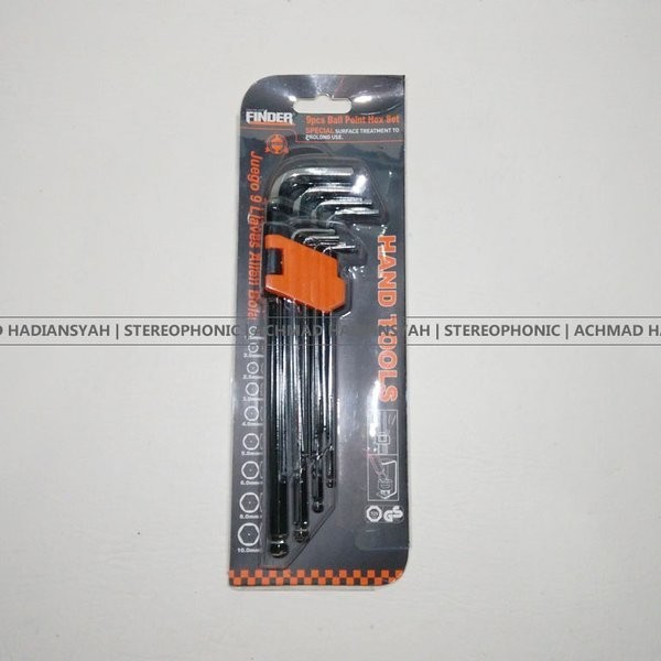 Kunci L 9 Pcs Crv Ujung Hexa Bulat Panjang Finder Kunci L Set 9Pcs Finder Finder Hex Key Kunci L