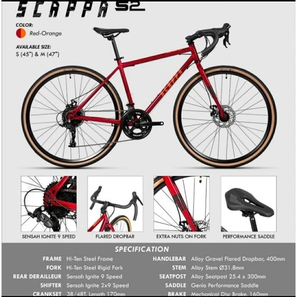 Sepeda Balap Genio Scappa 700C By United Roadbike Road Bike