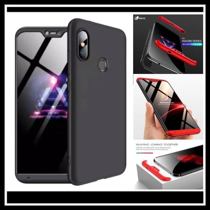 Produk Terbaru Xiaomi Mi A2 Lite / Redmi 6 Pro Gkk 360 Original Case Hard Casing 3In1