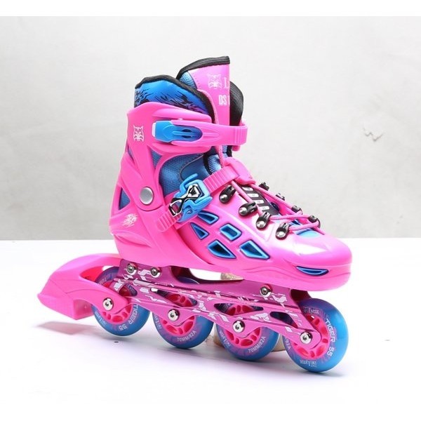 Inline Skate Lynx DS 178 Sepatu Roda Anak Pink