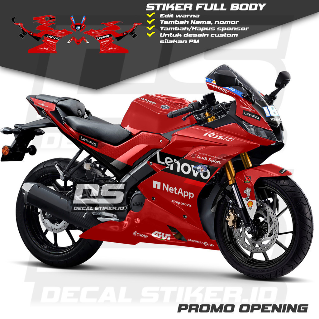 Decal R15 V3 Full Body Keren Stiker R15 V3 Full Body Keren Striping R15 V3 Terbaru Decal R15 V3 Full