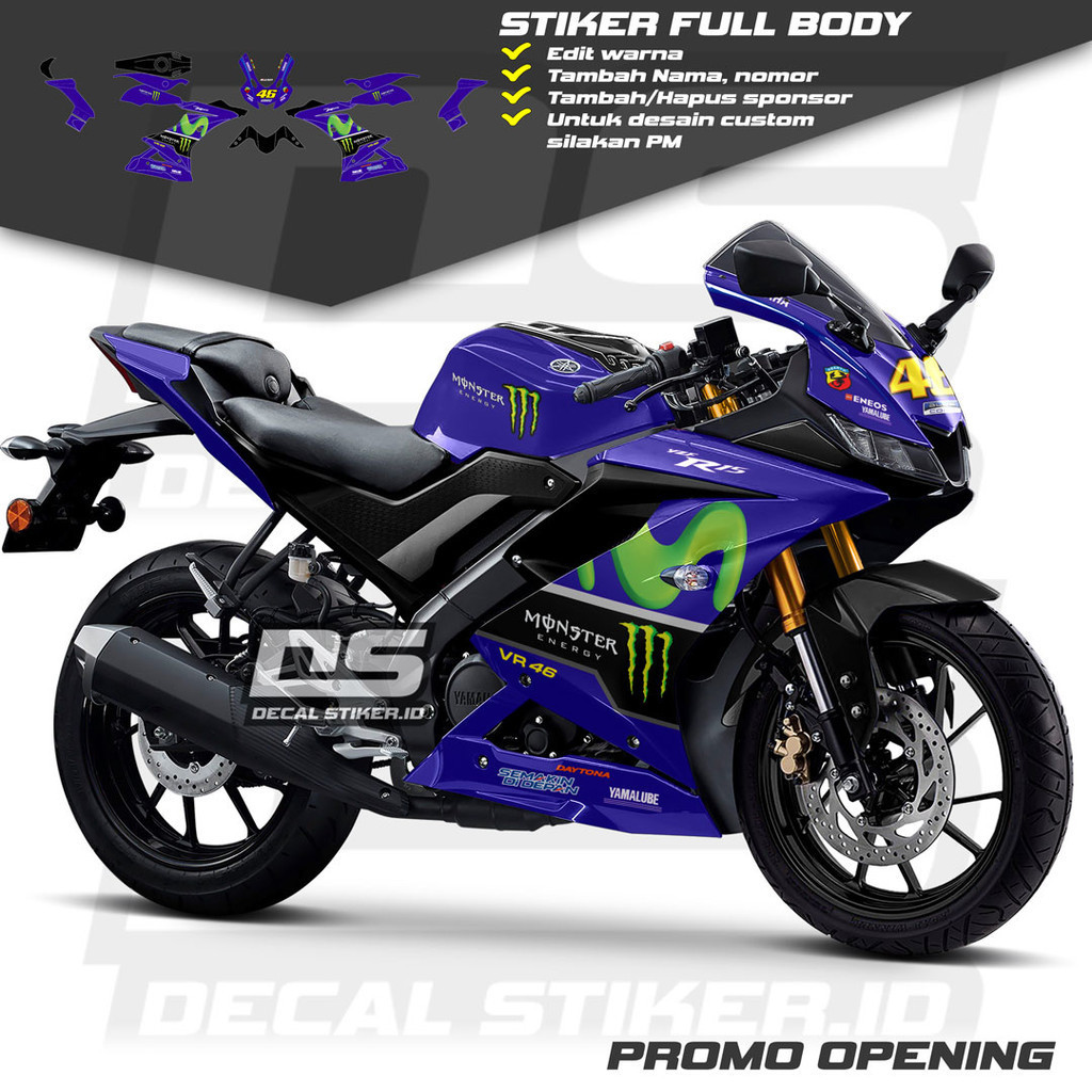 Decal R15 V3 Full Body Keren Stiker R15 V3 Full Body Keren Striping R15 V3 Terbaru Decal R15 V3 Full