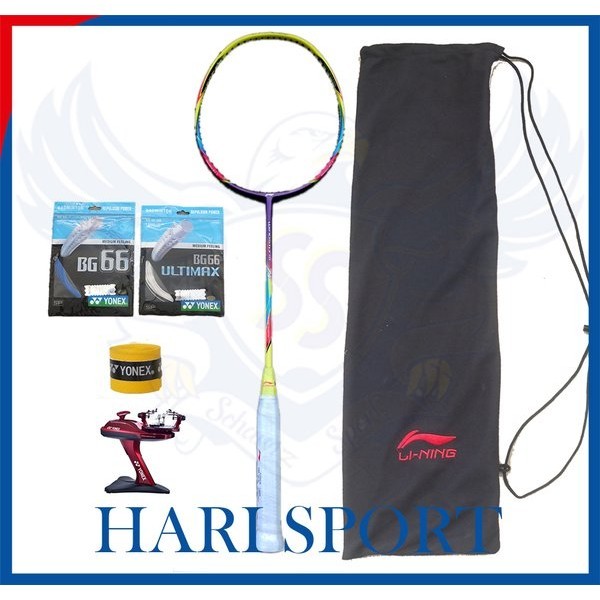 LiNing Windstorm 74 - Li Ning WS 74 YELLOW NEW Raket Badminton