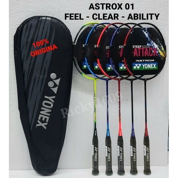 RAKET BADMINTON YONEX ASTROX 01 CLEAR - YONEX ASTROX 01 FEEL - YONEX ASTROX 01 ABILITY - ORIGINAL