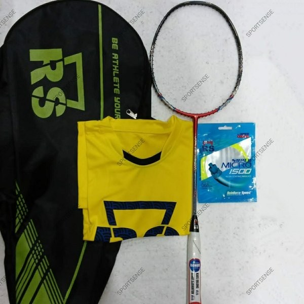 Raket RS Metric Power 10 + Bonus Tas Kaos Senar Lengkap