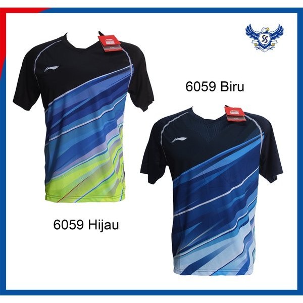 Baju Badminton LiNing Import 6059 Kaos Badminton Li Ning Grade Ori