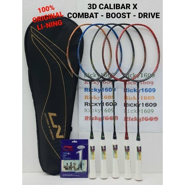 RAKET BADMINTON LINING 3D CALIBAR X BOOST - LINING 3D CALIBAR X COMBAT - LINING 3D CALIBAR X DRIVE -