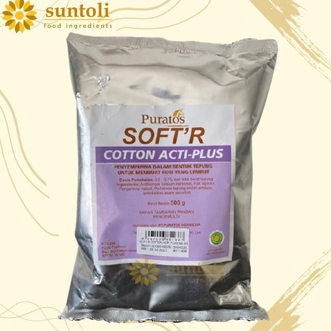 

Puratos Soft'R Cotton Acti-Plus Improver / Bahan Pelembut Kue - 500 Gr
