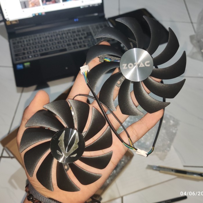 Kipas Fan Zotac Rtx 3070 3070Ti Twin Edge 488Mm + 100Mm